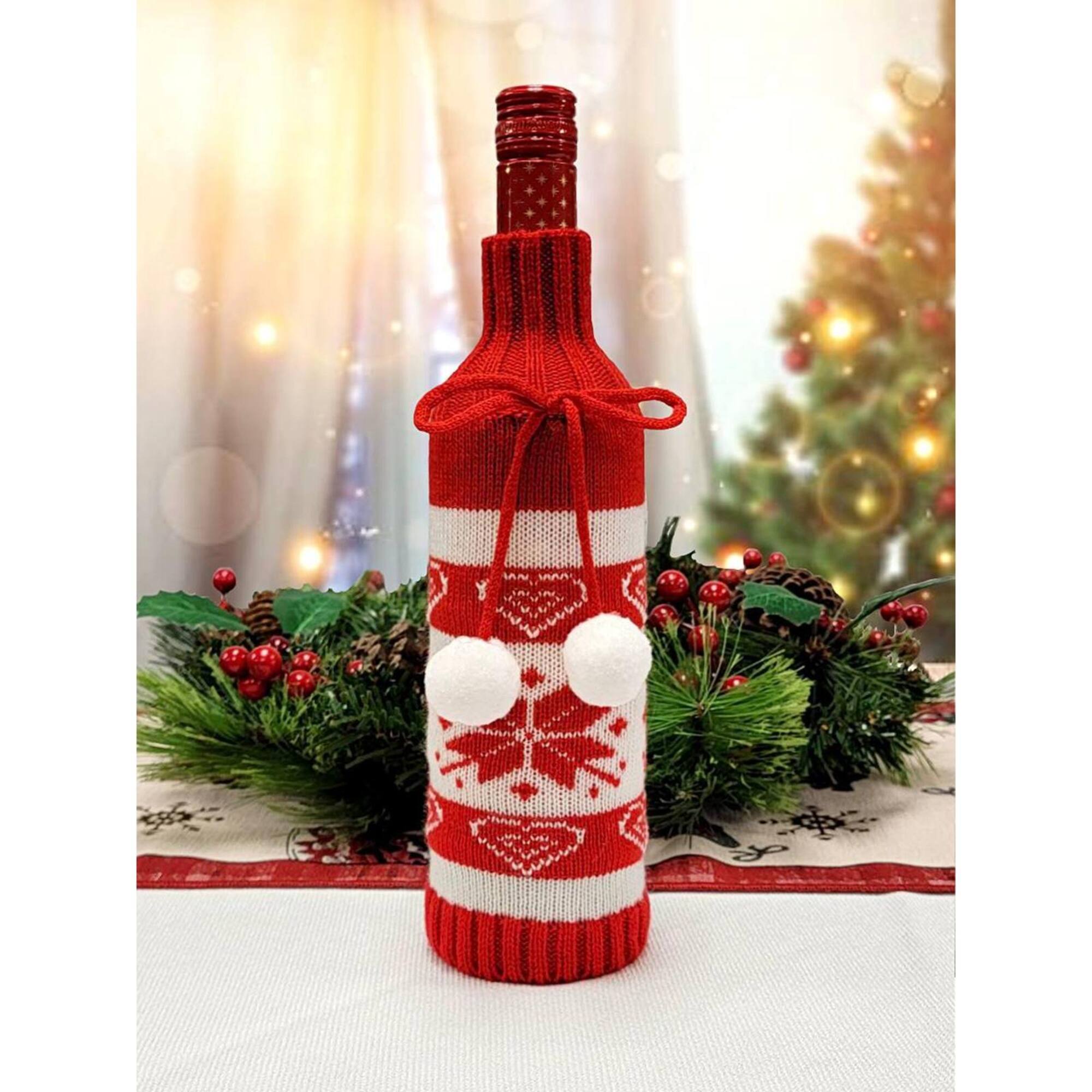 11.5" Christmas Bottle Cover